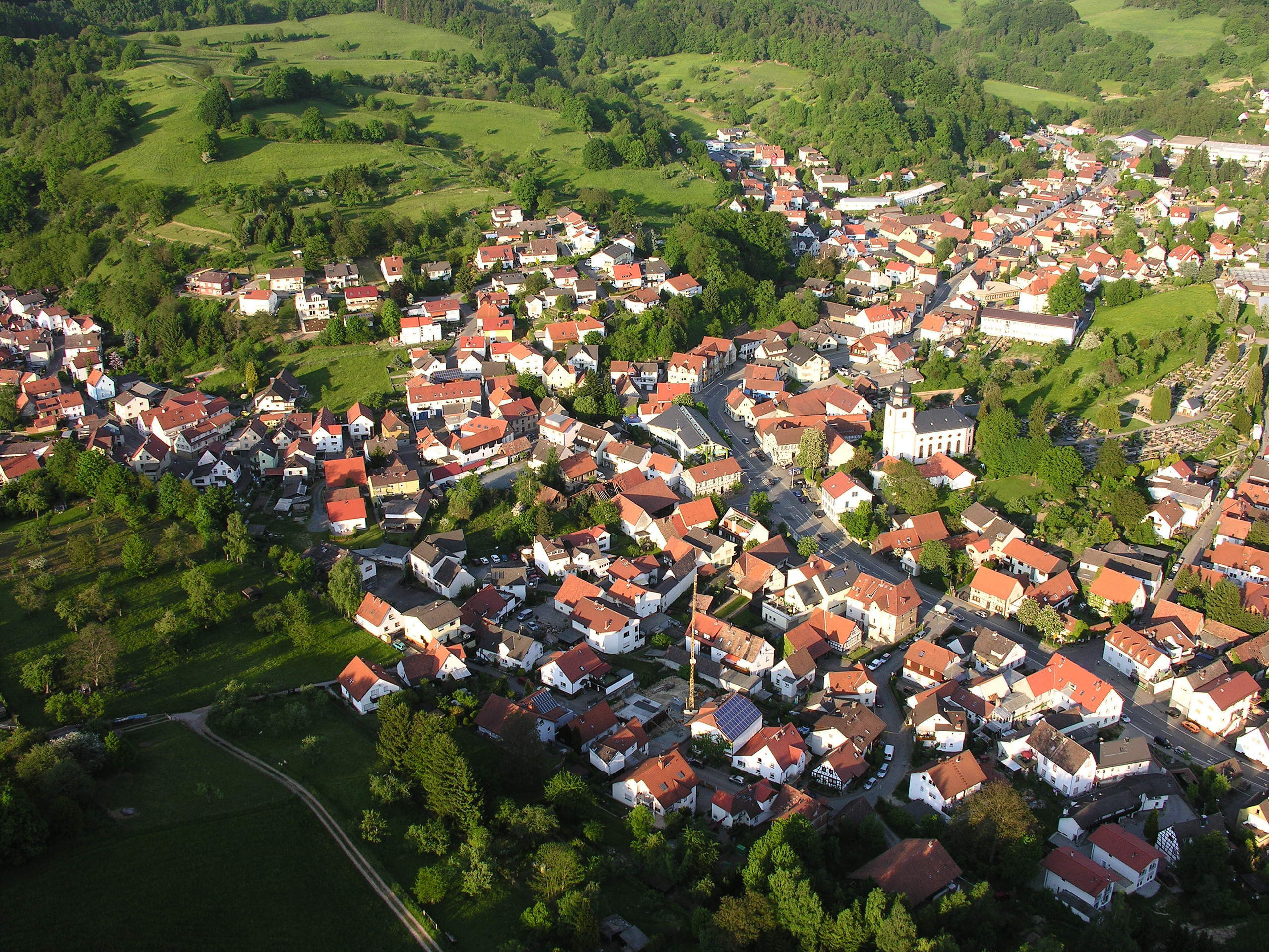 Reichenbach aus der Vogelperspektive